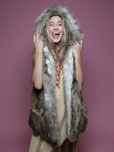 Load image into Gallery viewer, Alaskan Hawk Faux Fur Vest *Unisex* - SpiritHoods
